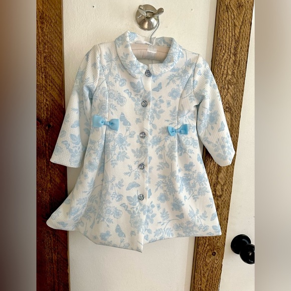 Nanette Baby 18 Month Toile Tulle Dress & Matching Peacoat Jacket- RARE - Picture 13 of 16